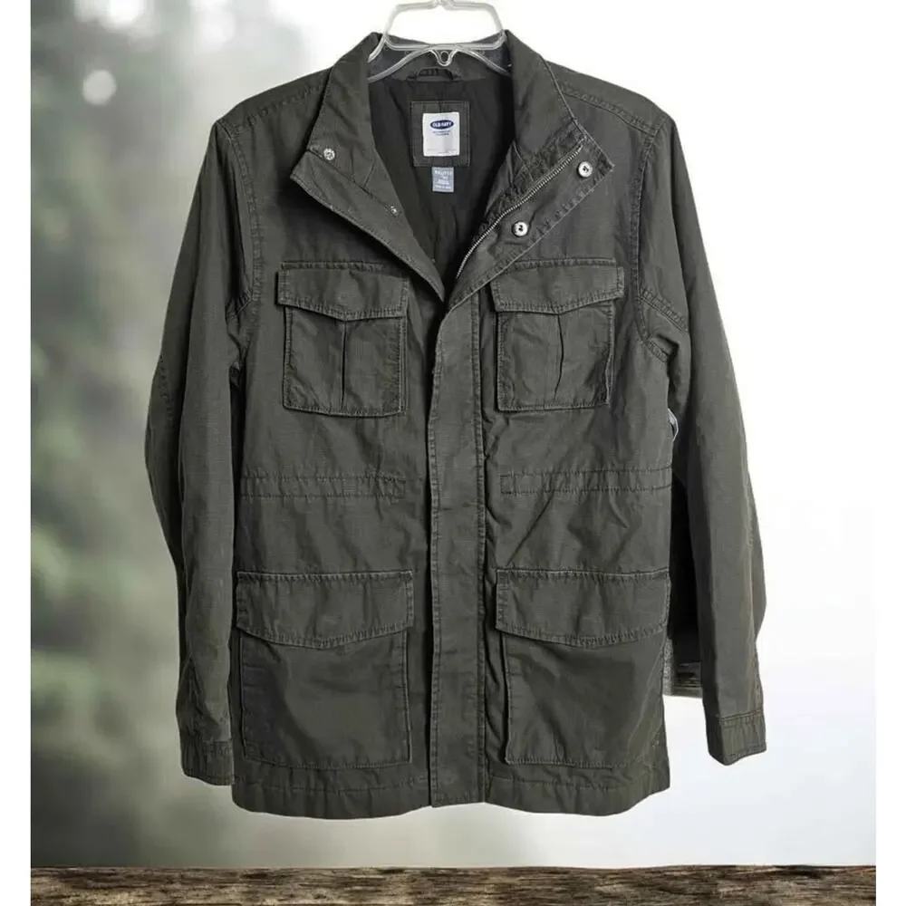 NWT Old Navy Military Green Jacket Youth XXL (18)